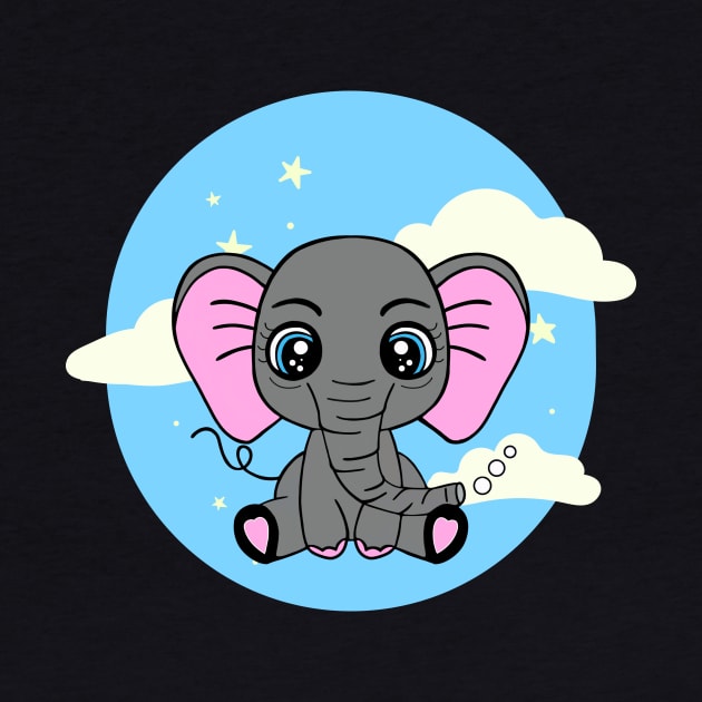 BABY Jungle Elephant Graphic by SartorisArt1